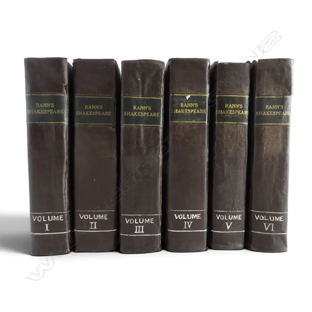 RANN'S SHAKESPEARE VOLS. I - VI later bound spines Image 1++