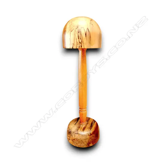 WOODEN HAT BLOCK STAND 500 H x 140 L mm
