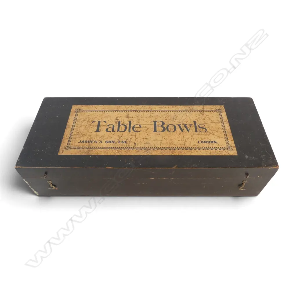 JACQUES & SON Ltd LONDON TABLE BOWLS GAME SET W.510mm Image 1++