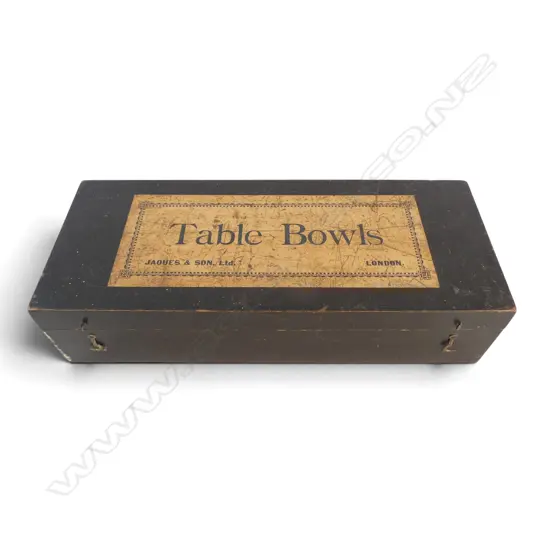 JACQUES & SON Ltd LONDON TABLE BOWLS GAME SET W.510mm