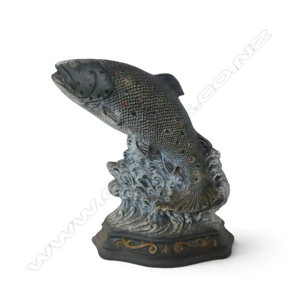 CAST IRON TROUT DOOR STOP H.235mm Image 1++