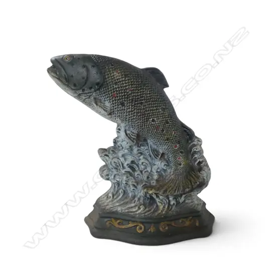 CAST IRON TROUT DOOR STOP H.235mm