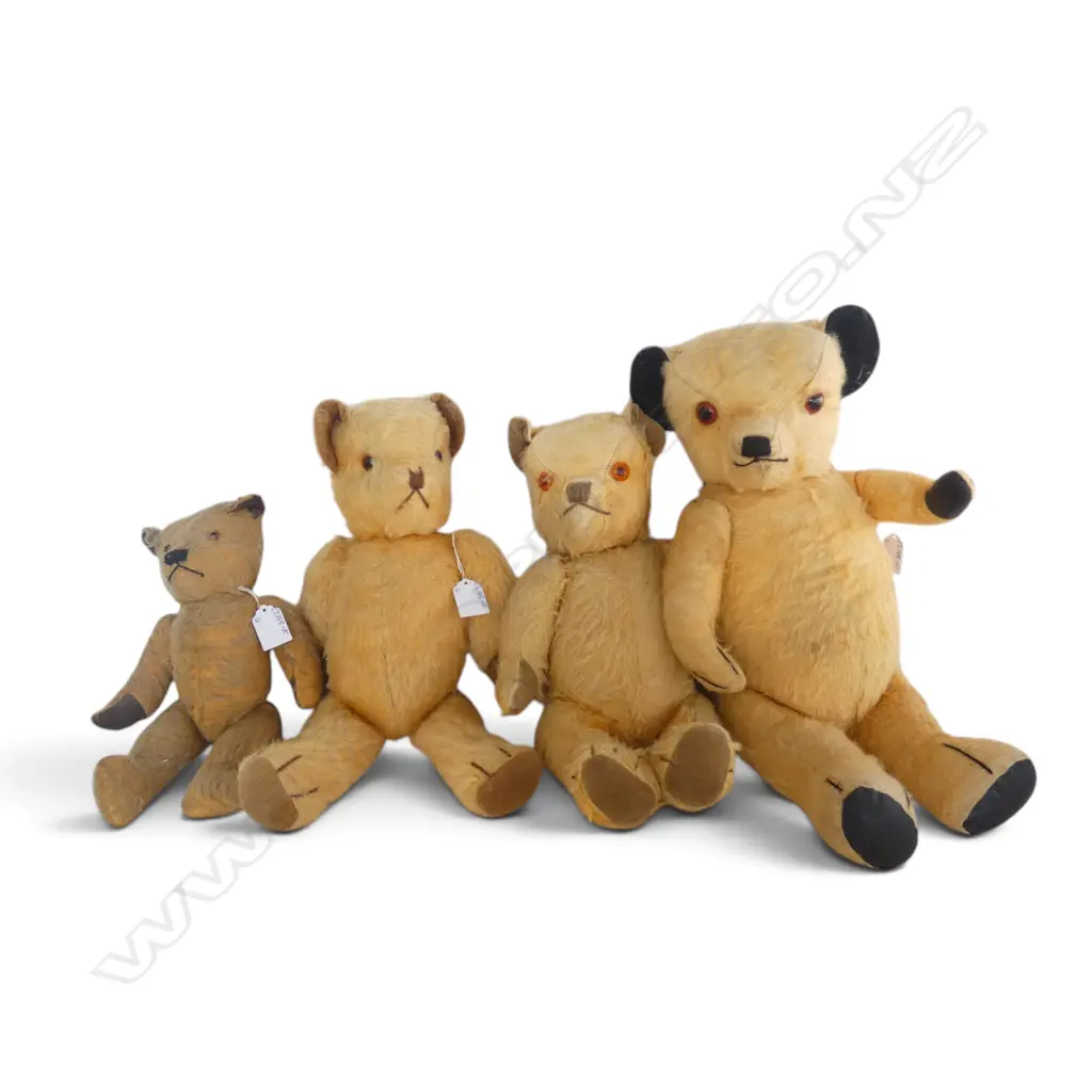 4 VINTAGE TEDDY BEARS H.500mm Image 1++