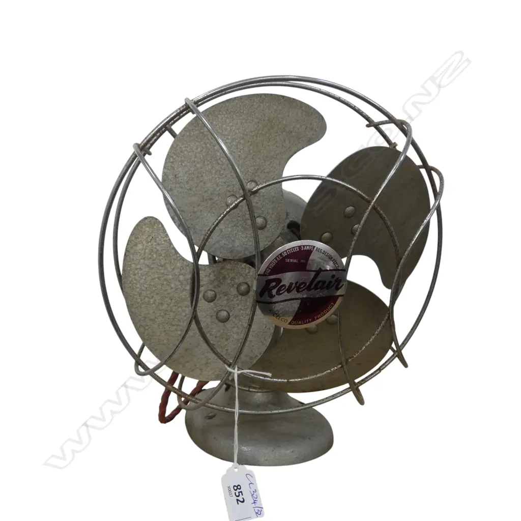 VINTAGE ELECTRIC FAN 'REVELAIR' H.350mm Image 1++