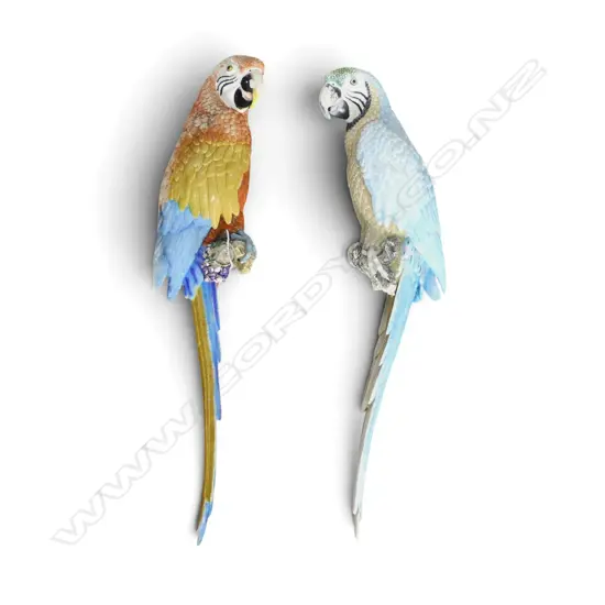 PR OF WALL HANGING MACAWS fading L.760mm