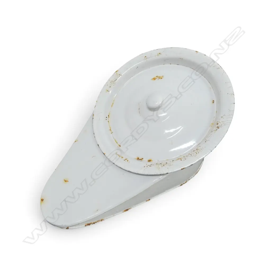 WHITE ENAMEL POTTY L.380mm Image 1++