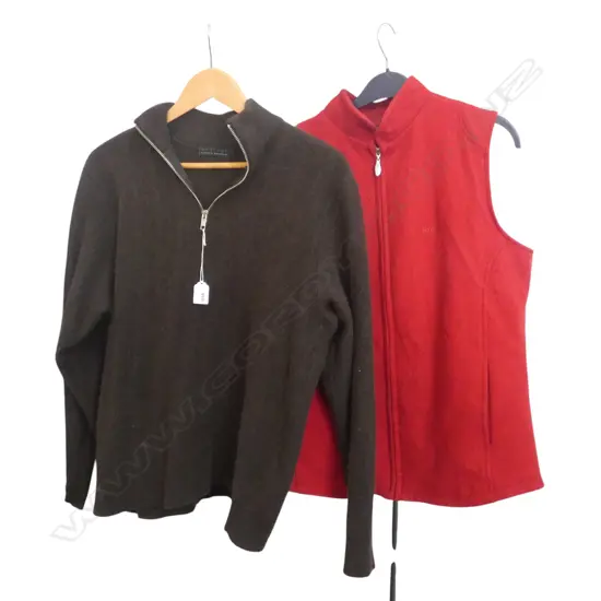 MERINO POSSUM JUMPER size XL & N.Z. WOOL JACKET