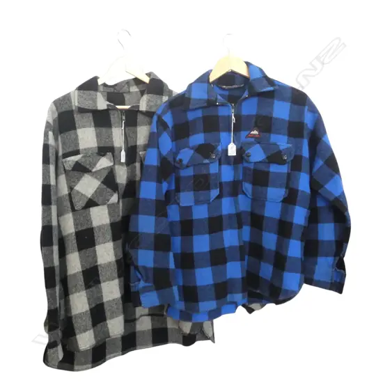 2 N.Z. WOOL JACKETS size XXL & L