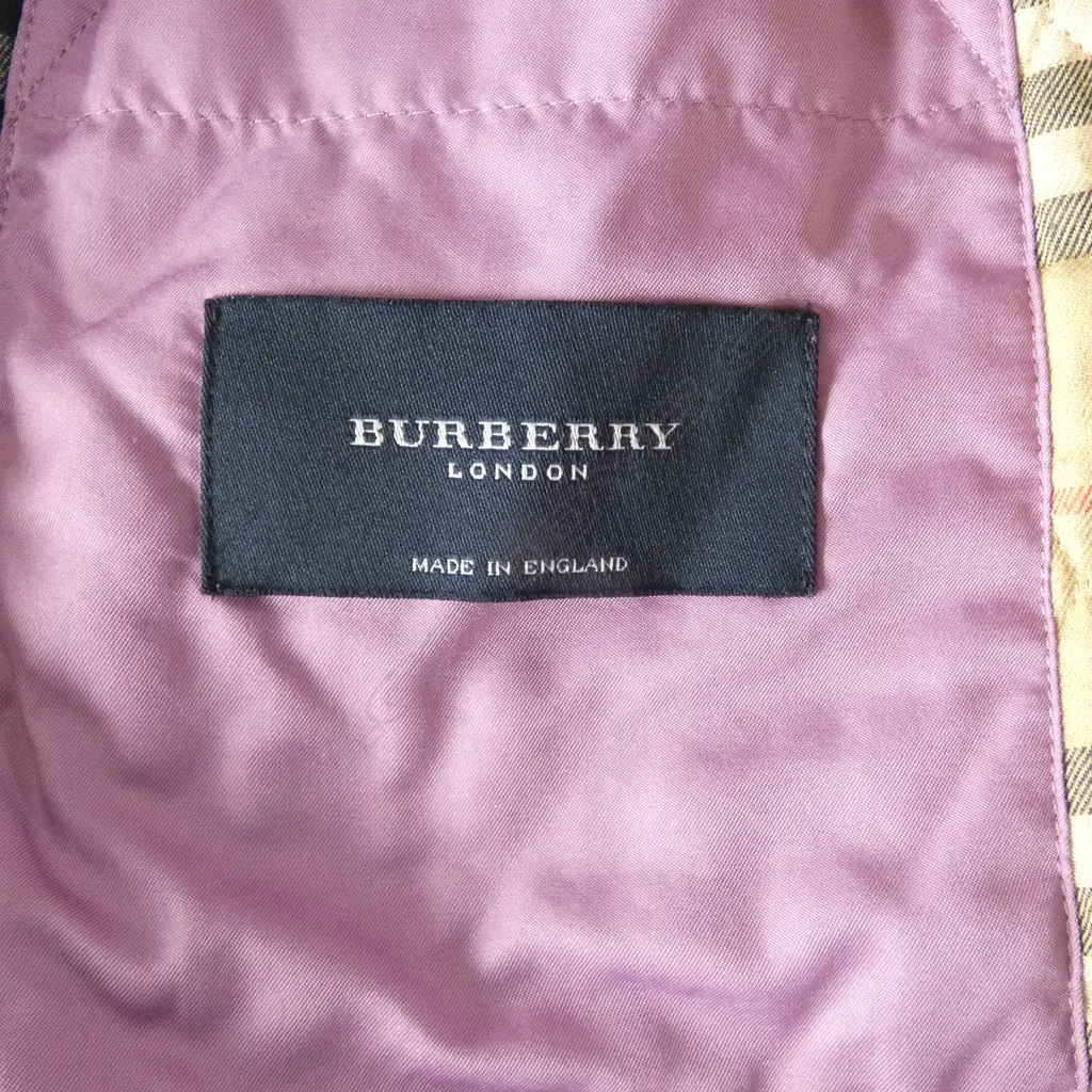 BURBERRY WOMEN'S LILAC 3/4 QUILTED JACKET, SZM, SUMMER WEIGHT Image 1++