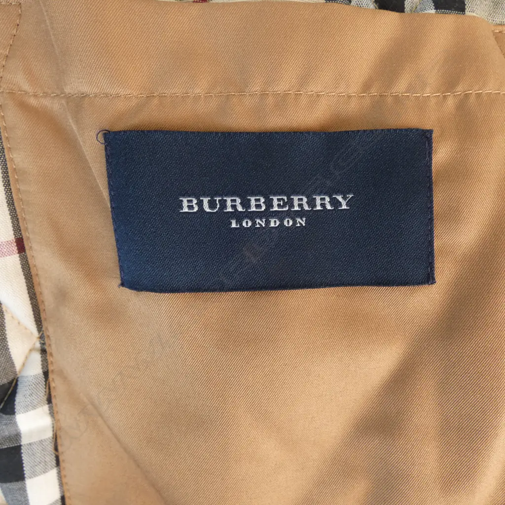 BURBERRY WOMEN'S BROWN 3/4 QUILTED JACKET, SZM, SUMMER WEIGHT Image 1++