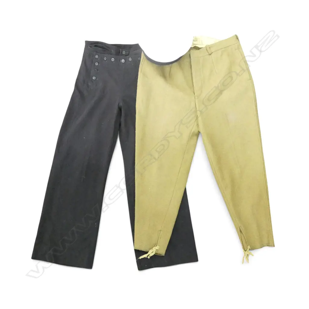 PR N.Z. ARMY & NAVAL PANTS + SAILOR'S CAP Image 1++