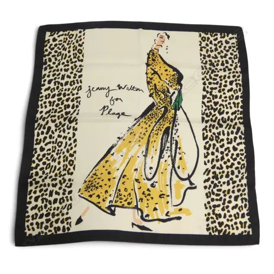 VINTAGE SCARF detailed 'jenny Walton for Plage'
