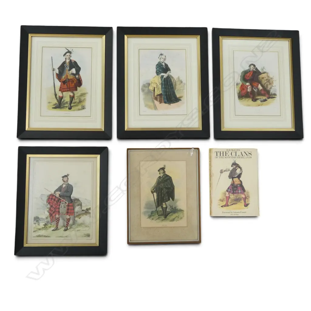 THE CLANS OF THE SCOTTISH HIGHLANDS by R.R. McIANS + 5 PRINTS OF SCOTS 330x230 Image 1++