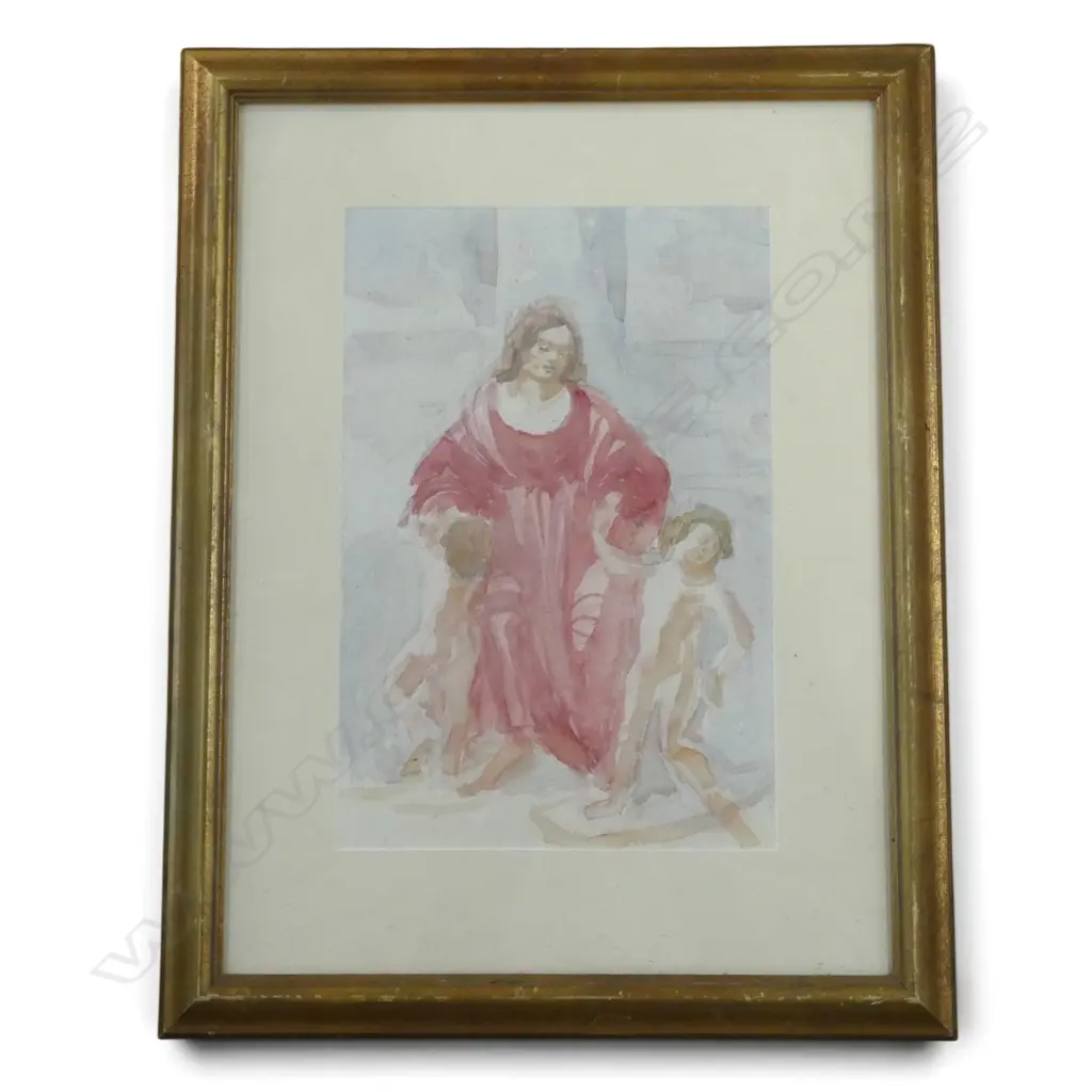 ARTIST UNKNOWN, 3 FIGURES, WC 440x295mm Image 1++