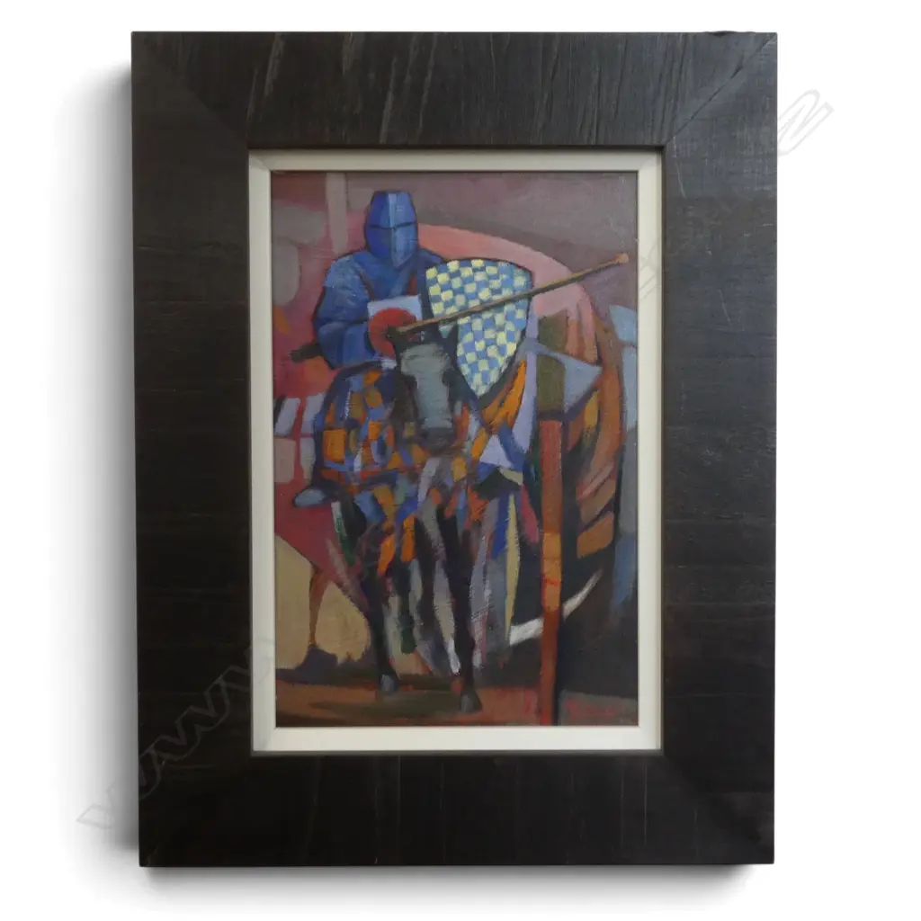 Paolo Canetti, Farmer on Horseback, acrylic on canvas, 290 x 190mm Image 1++