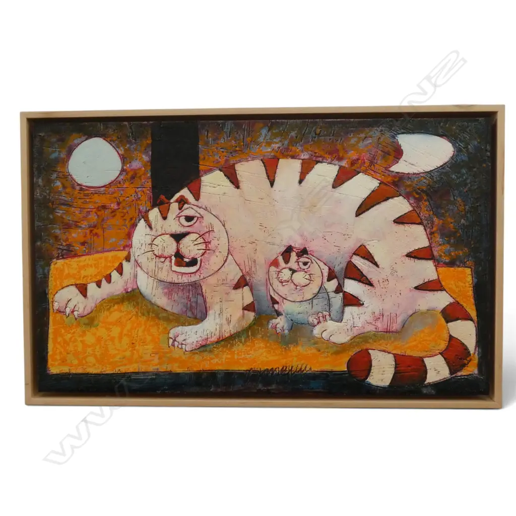 Franco Anselmi, Amor Materno, oil fresco, 300 x 500mm Image 1++