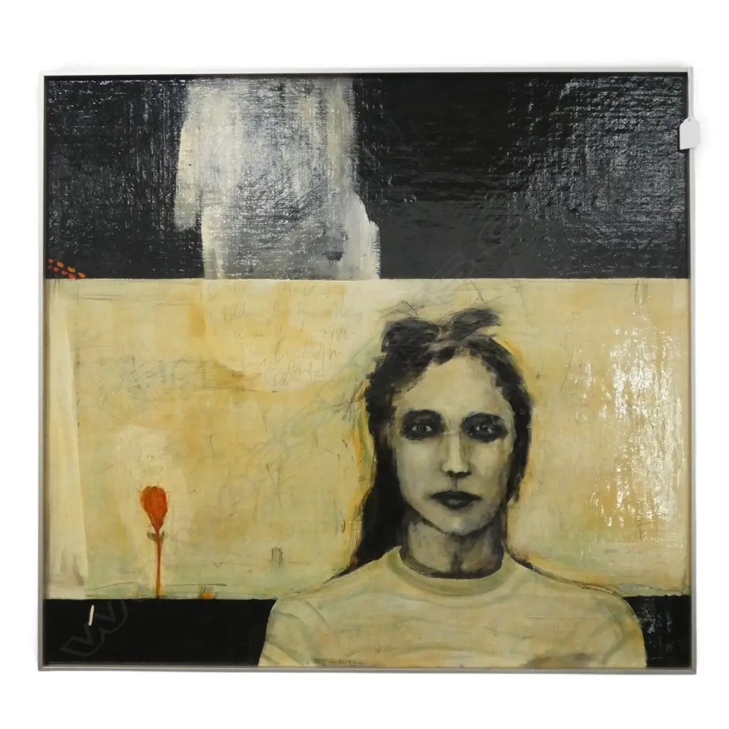 LEX BENSON-COOPER 'DARLING BIRDS OF MAY' OIL ON BOARD, 2006 695x755mm Image 1++