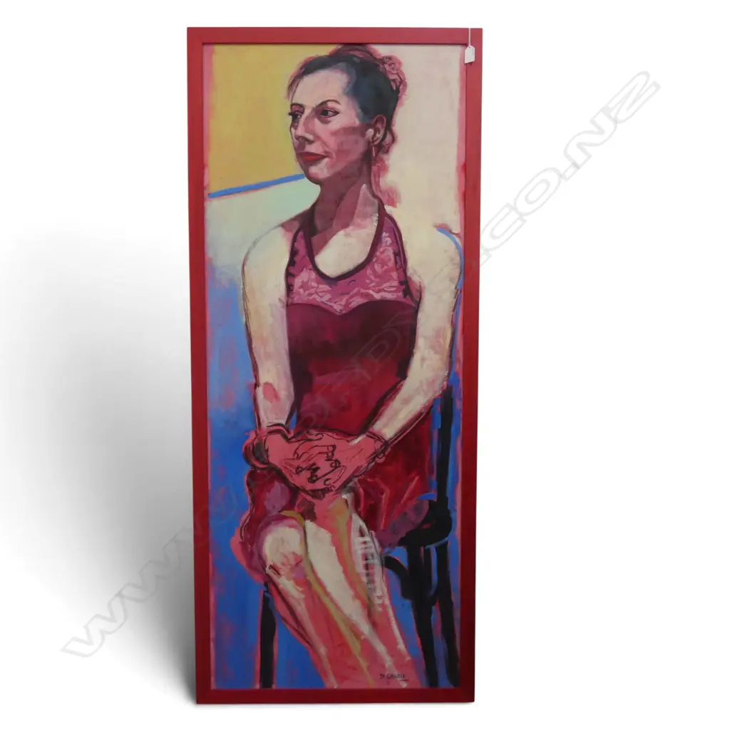 JOSEPHINE DICANDIA, PORTRAIT, ACRYLIC ON CANVAS BOARD, 1495x590mm Image 1++