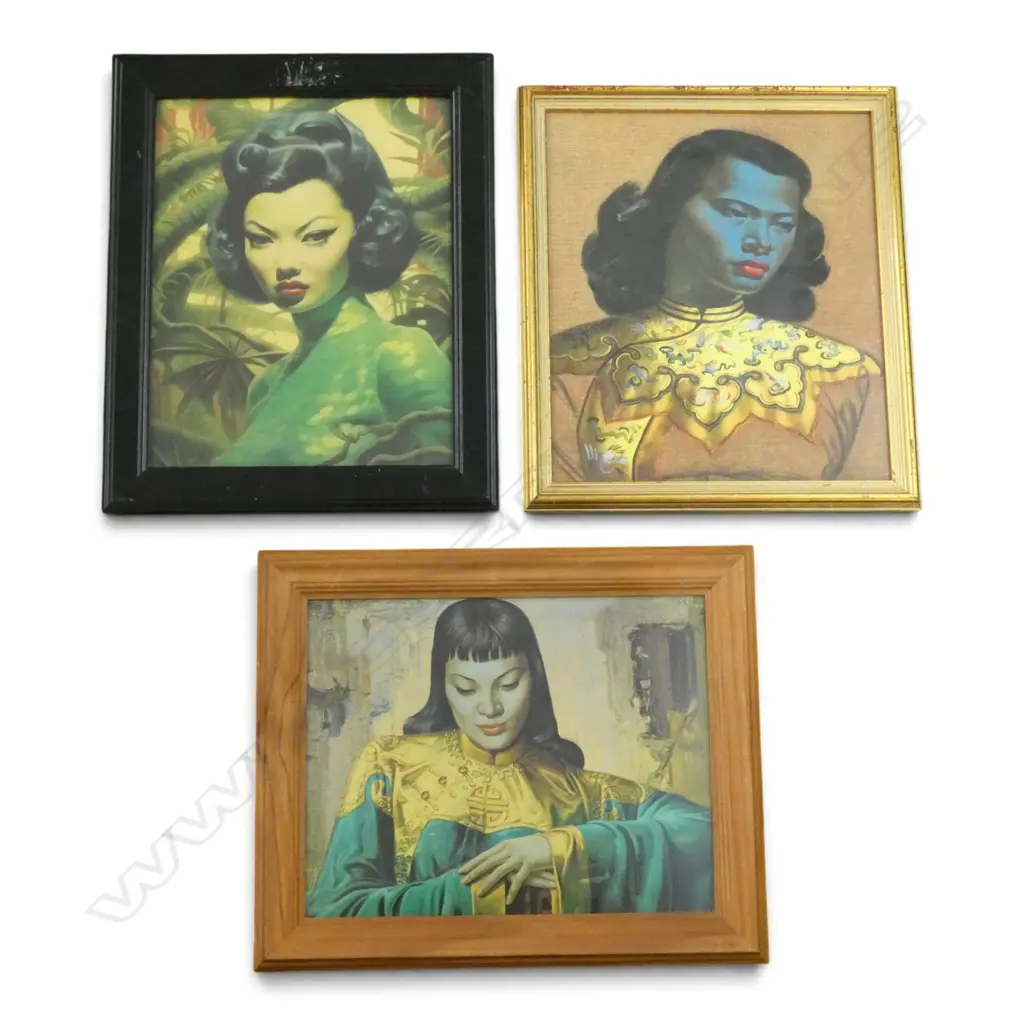 3 MODERN PORTRAIT PRINTS; 2 TRETCHIKOFF 350x300mm Image 1++