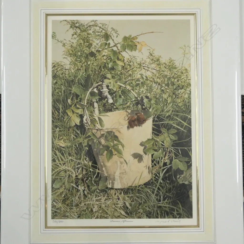 3 LOOSE R CHING SIGNED PRINTS, LYNX 349/380, SUMMER AFTERNOON 392/500, BEAR 260/350, 520x360mm Image 1++
