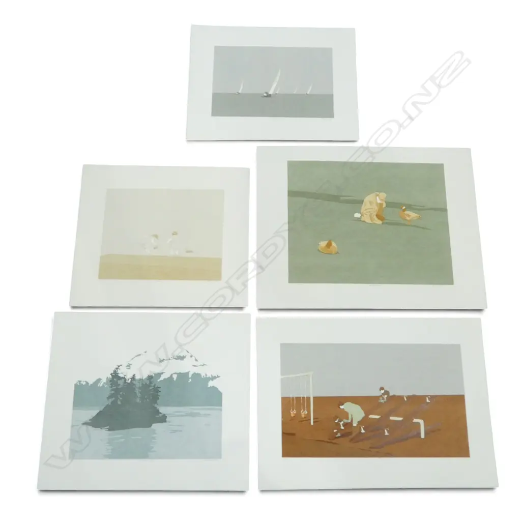 COLLECTION OF 5 NUMBERED SCREEN PRINTS SIGNED REBECCA DAWSON Image 1++