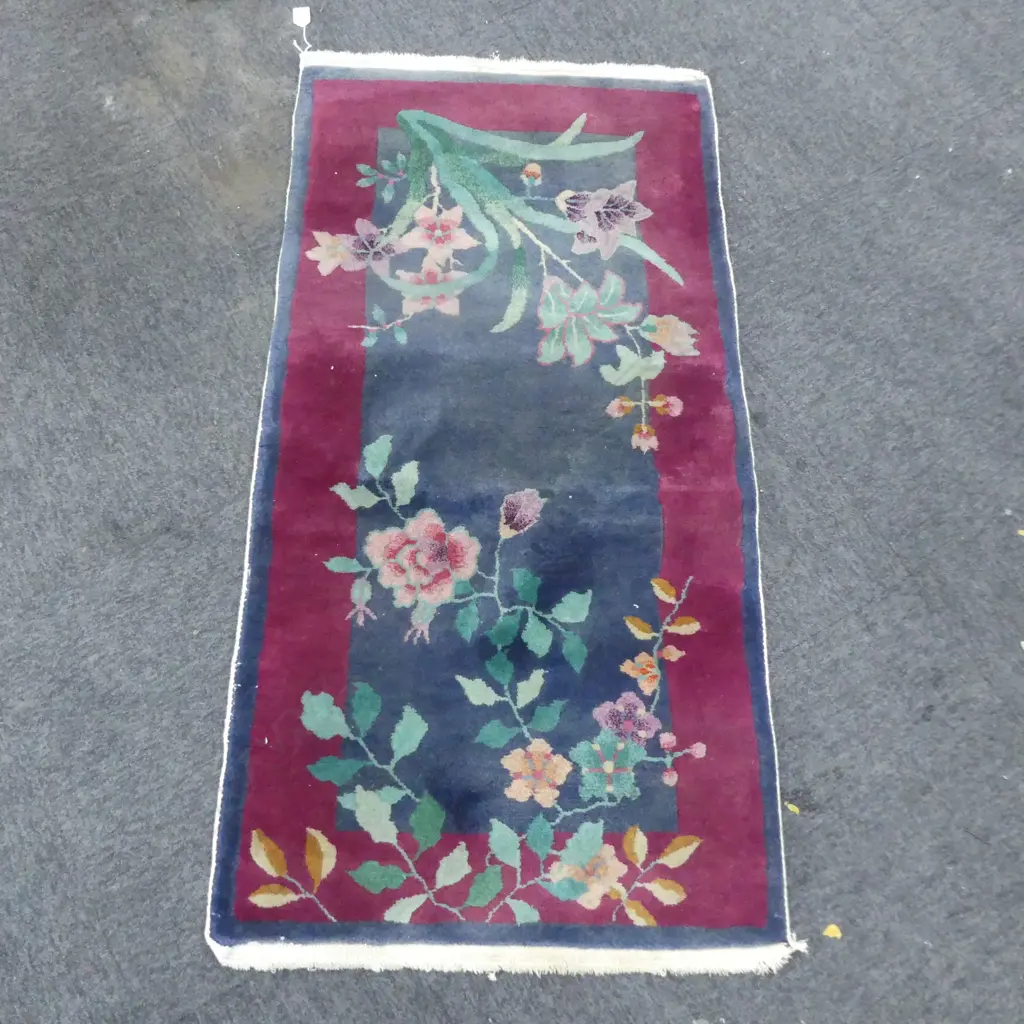 HAND KNOTTED ORIENTAL RUG 1200x600mm Image 1++