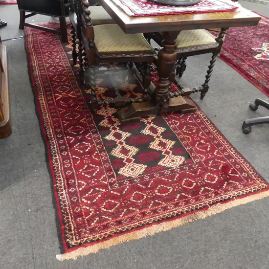HAND KNOTTED ALL WOOL BALUCH RUNNER 2850x1150mm