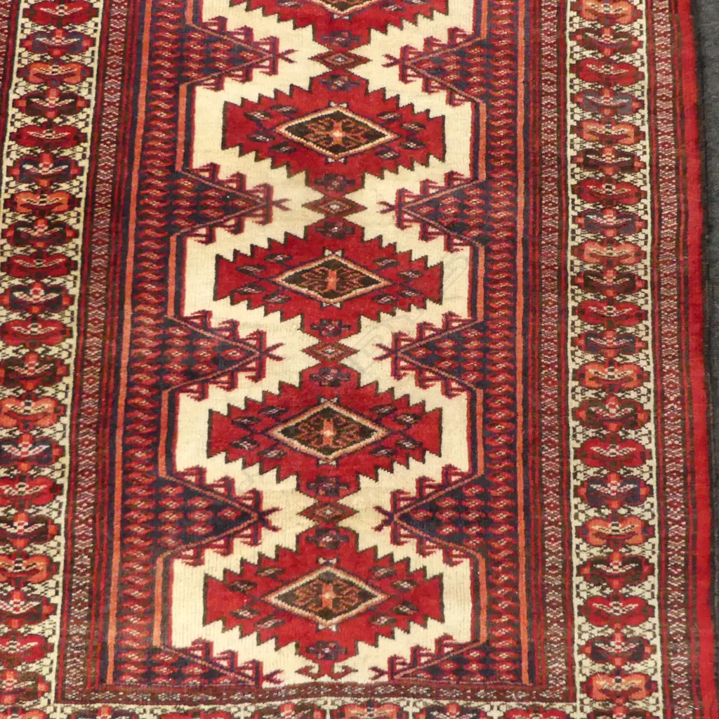 HAND KNOTTED ALL WOOL RUG 1280x870mm Image 1++