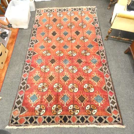 HAND KNOTTED ALL WOOL RUG 2500x1500mm