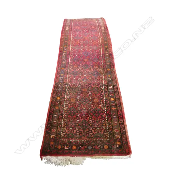HAND KNOTTED WOOL PILE RUNNER 