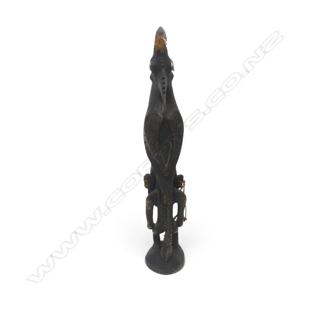 CARVED WOODEN TRIBAL FIGURE H.870mm Image 1++