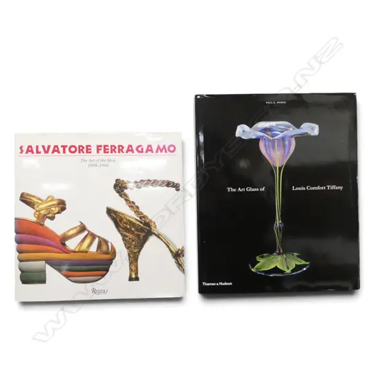 2 BOOKS; LOUIS COMFORT TIFFANY, SALVATORE FERRAGAMO
