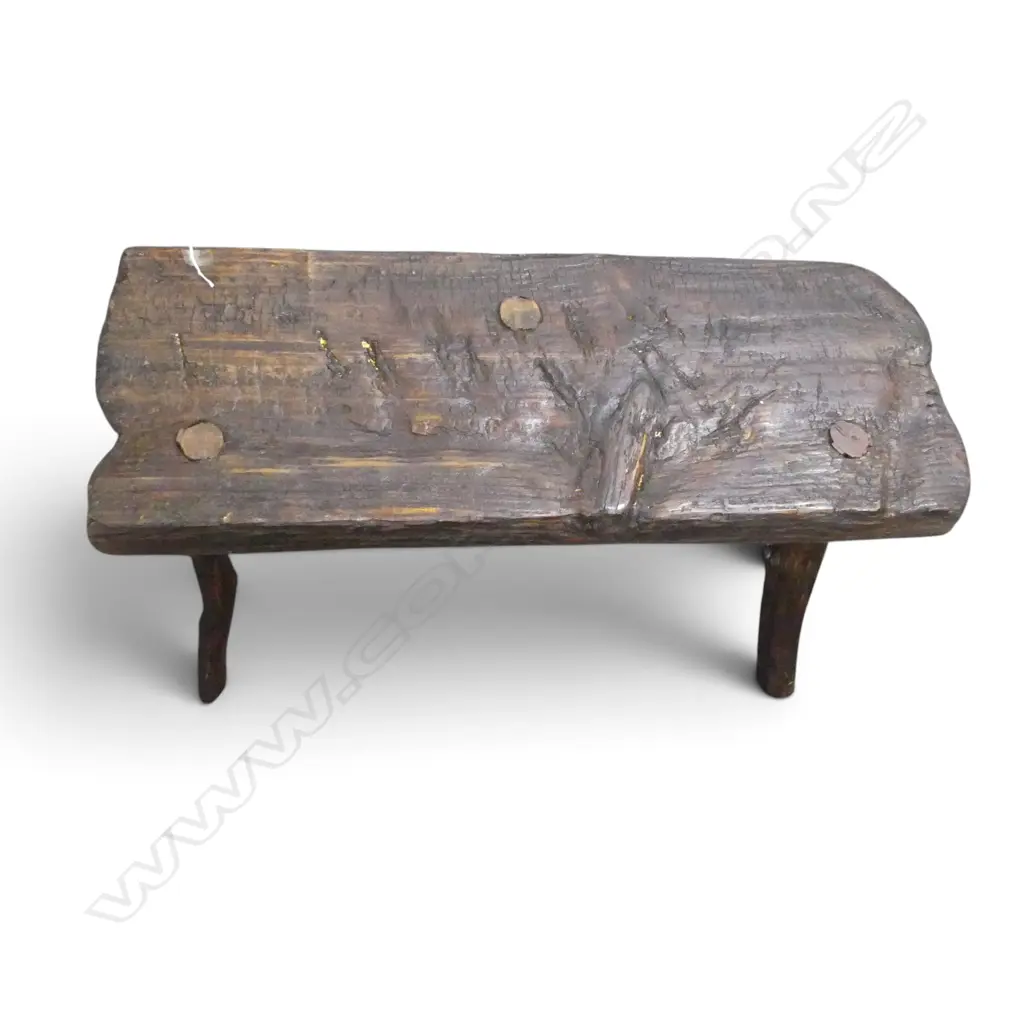 RUSTIC 3 LEGGED STOOL 800x290x460mm Image 1++