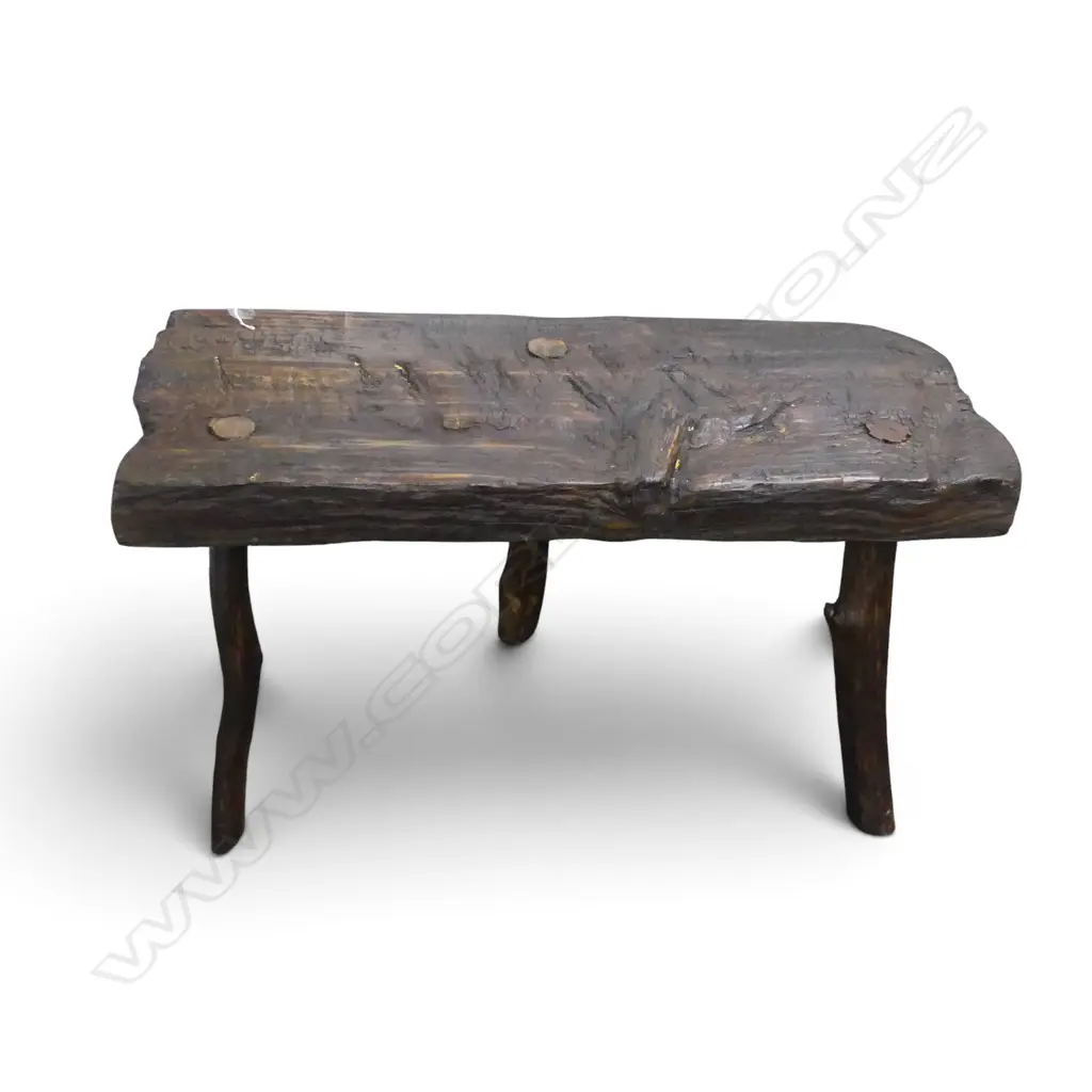 RUSTIC 3 LEGGED STOOL 800x290x460mm Image 1++