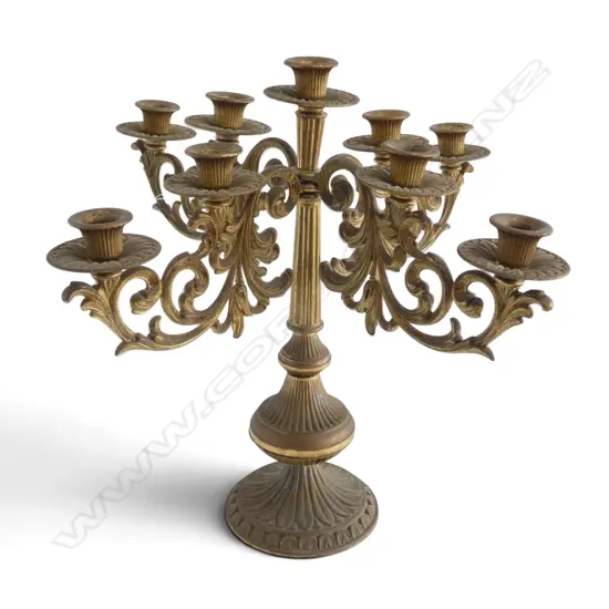 GILT METAL CANDELABRA H.420mm