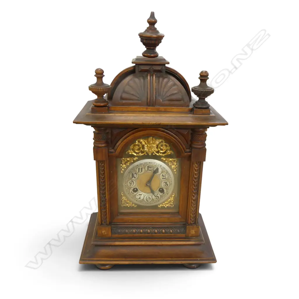 WOODEN MANTEL CLOCK H.525mm FINIAL LOOSE Image 1++