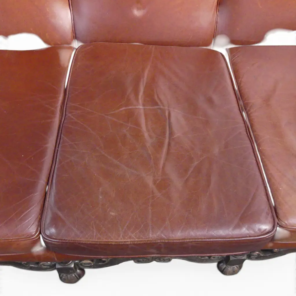 OLD LEATHER SOFA 1880x770x960mm Image 1++