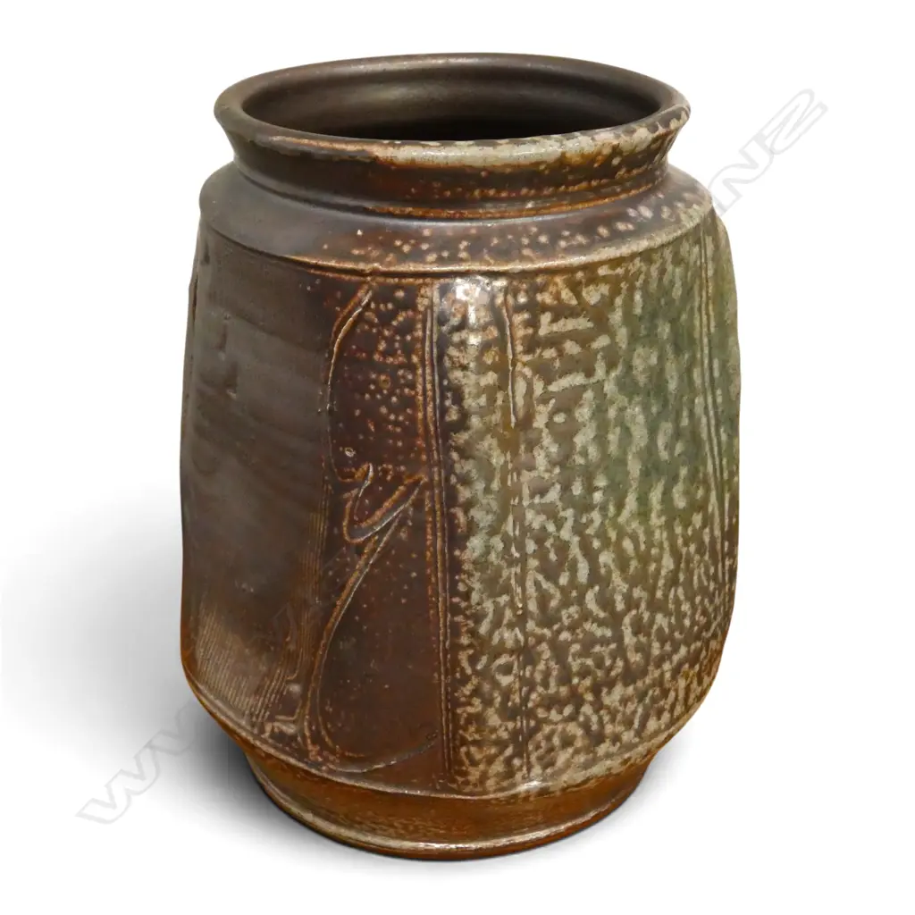 PETRA MEYBODEN SALT GLAZED VASE H.220mm Image 1++