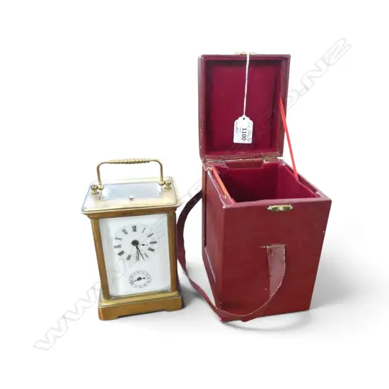 CARRIAGE CLOCK H.155mm + CASE