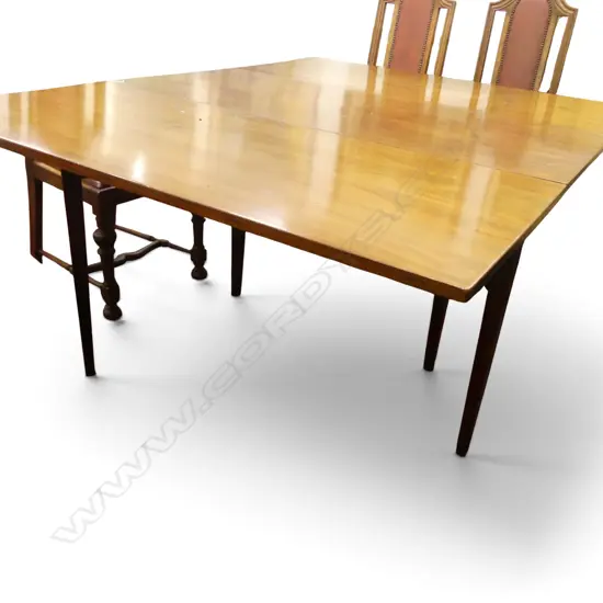 MAHOGANY DROP SIDE TABLE 1310x630x735mm