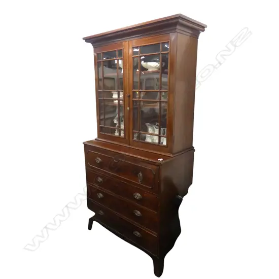GEORGIAN MAHOGANY BUREAU 1090x440x1170mm