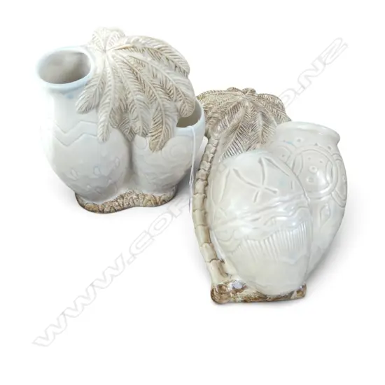 BESWICK PALMS VASE & WALL POCKET H.180mm