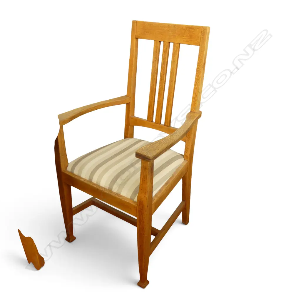 OAK DINING TABLE & 6 CHAIRS Image 1++