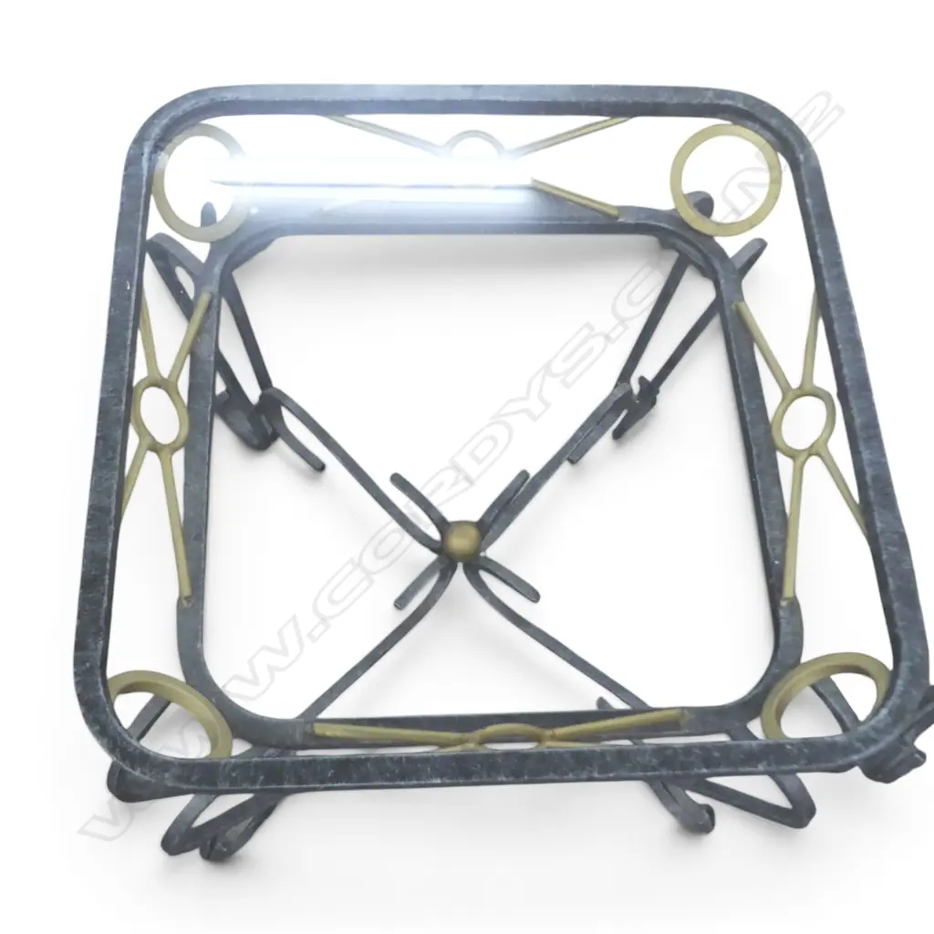 PR SIDE TABLES; METAL BASE, GLASS TOP 660x660x540mm Image 1++