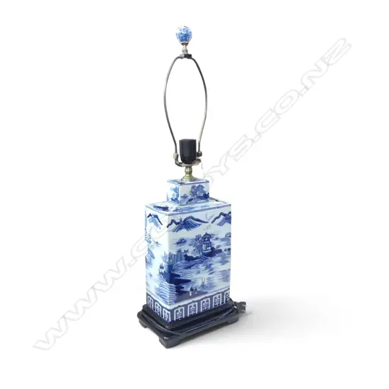 ORIENTAL B/W LAMP (NO SHADE) H.680mm