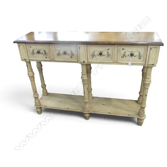CONSOLE HALL TABLE W. DRAWERS L1200 H870MM
