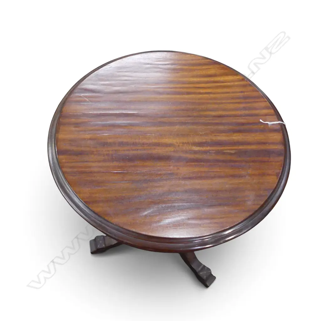 ANTIQUE MAHOGANY SIDE TABLE H.690mm, 600mm dia Image 1++