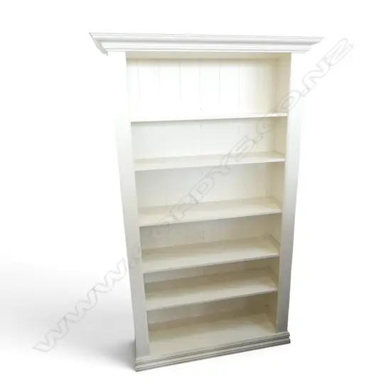 MODERN WHITE BOOKCASE 1135x380x1900mm