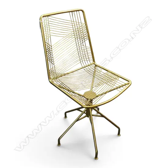 GOLD METAL SWIVEL CHAIR