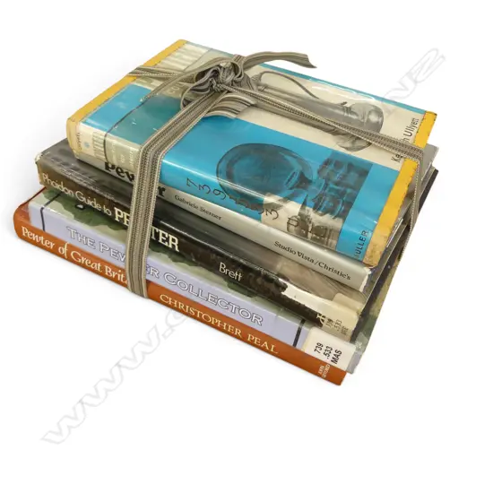 5 BOOKS ON COLLECTING PEWTER